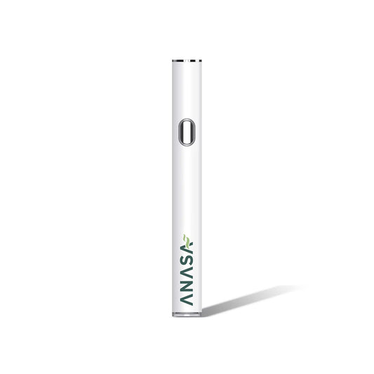 Anasa Premium Breath Activated 510 Battery in white, front view