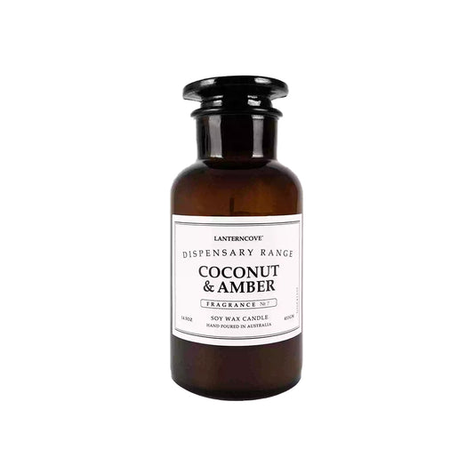 Dispensary Candle 14.5oz - Coconut & Amber
