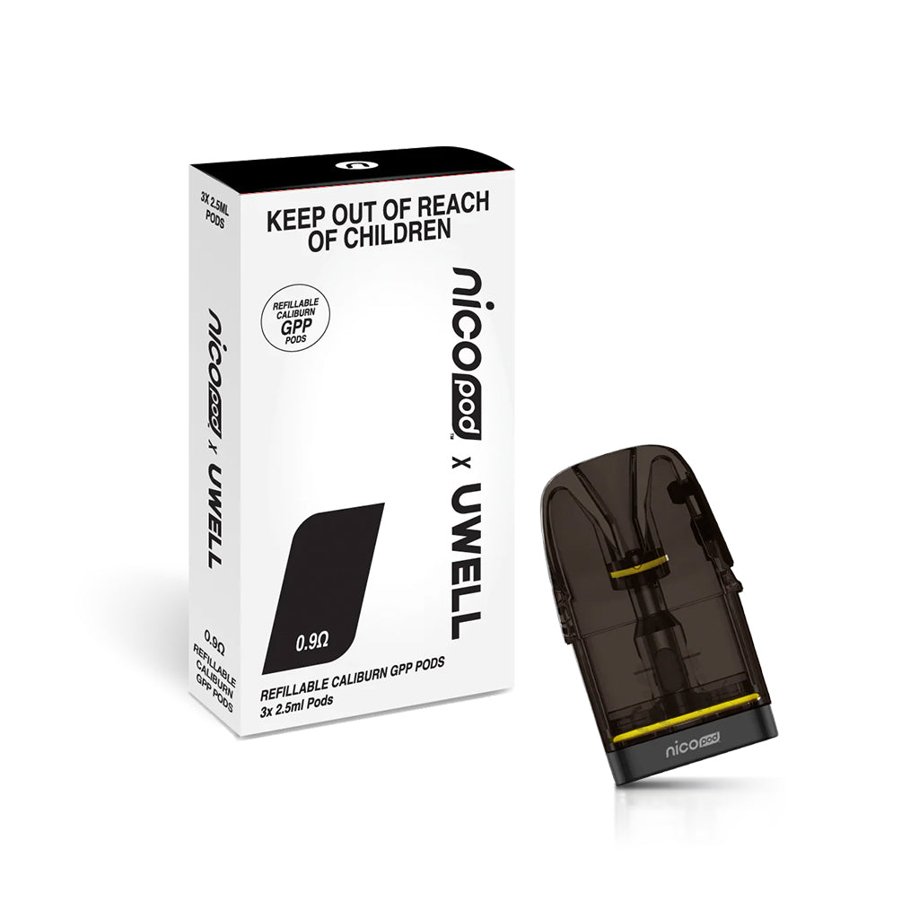 Refillable G3 Pods 0.9ohm 3pc packaging box