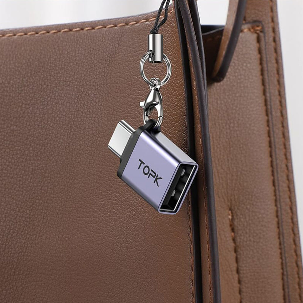TOPK AT06 USB-A to USB-C OTG Adapter Lifestyle Image 1
