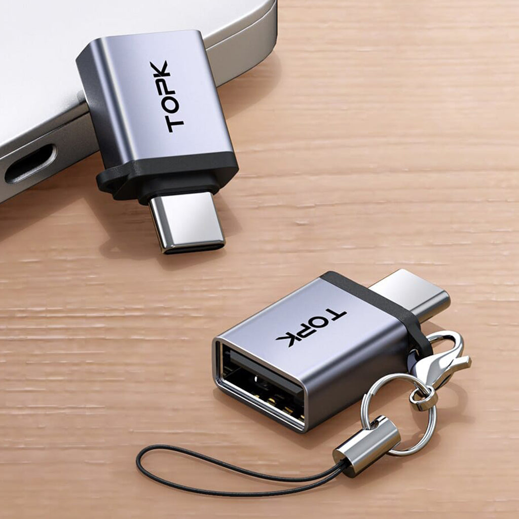TOPK AT06 USB-A to USB-C OTG Adapter Lifestyle Image 2